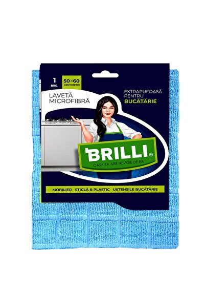 Brilli Laveta microfibra pentru bucatarie, extra pufoasa, 50x60cm, 1 bucata/set