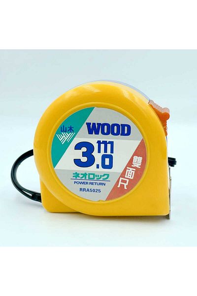 WOOD Measuring Tape Strip Meter 3 Mt X 19 mm Miter