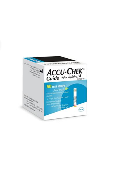 Accu Chek مجموعة شرائط اختبار إرشادية مكونة من 50 قطعة