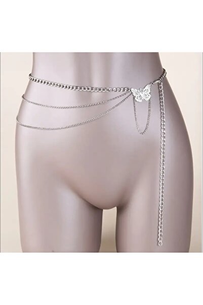 TakıConcept Kelebek Detaylı Kadın Bel Zinciri Vücut Aksesuarı