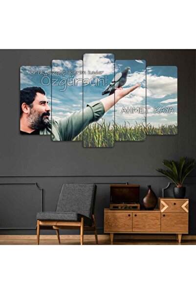 TABLOX Ahmet Kaya - 5 Parçalı Mdf Tablo