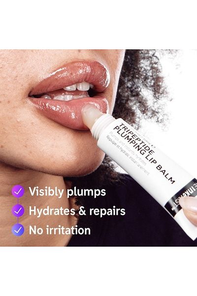 THE INKEY LIST مرطب شفاه ثلاثي الببتيد شفاف 10 مل - يرطب وينعم الشفاه الجافة دون الشعور بالوخز