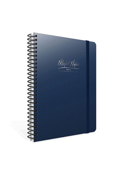 Gıpta Metal Notes Spiral PP Cover A4 100ypChecked Notebook