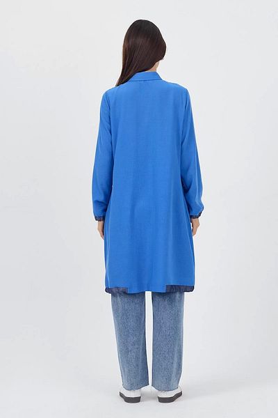 jenisse Wear-On Linen Hijab Tunic Saks Blue 2422105