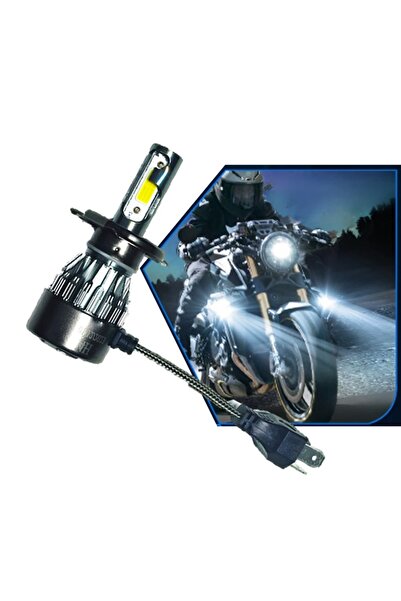 reyoto Motosiklet H4 Xenon Ampul 4000lümen Power Led 6000k Beyaz 1 Adet