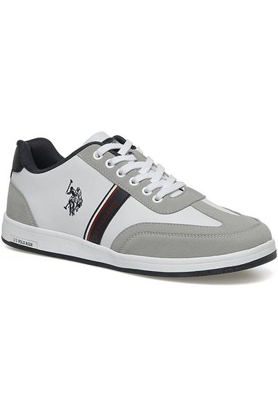 U.S. Polo Assn. U.S.POLO ASSN.KARES PU 3PR WHITE COMFORT CASUAL ANATOMIC SNEAKER
