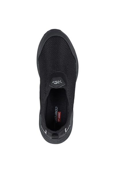 Jump 28160 SİYAH BAĞCIKSIZ COMFORT TABAN ULTRA HAFİF RAHAT GÜNLÜK ERKEK AYAKKABISI