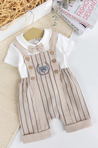 Babymod Baby Boy 100% Cotton Summer Salopet Jumpsuit Set
