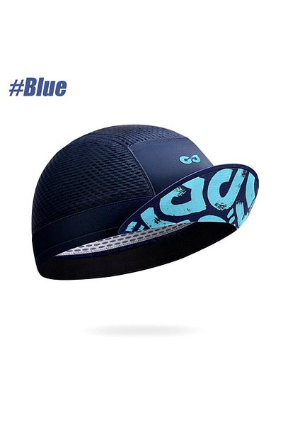 Choice Blue GOMOREON 1Pcs Funny Cycling Cap - Polyester Cycling Hat-Under Helmet - Cycling Helmet Liner Bre