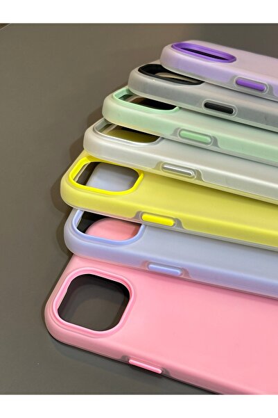 BURKİNA İphone 11 uyumlu Soft Color Darbe Emici Buzlu 2 Parçalı Fotoğraf Koyulur Telefon Kılıfı