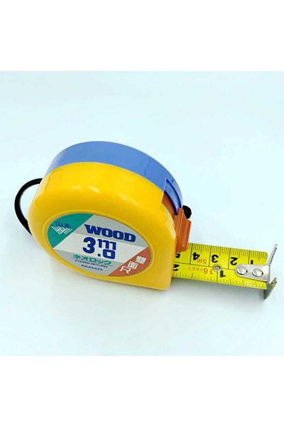 WOOD Measuring Tape Strip Meter 3 Mt X 19 mm Miter