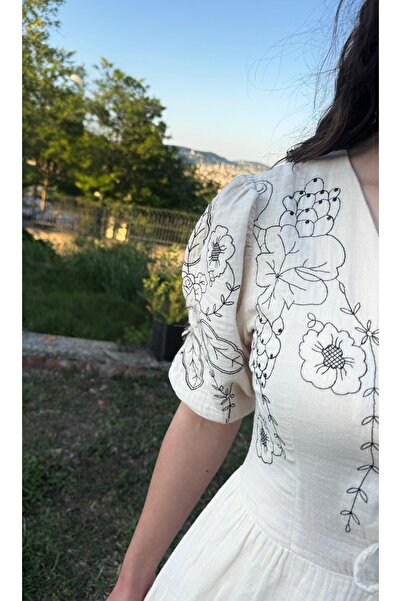 Le Savu SHILSEE ΓΥΝΑΙΚΕΙΟ ΦΟΡΕΜΑ ΠΕΤΡΙΝΟ ΧΡΩΜΑ ΜΟΥΣΛΙΝΑ ΚΕΝΤΗΜΕΝΟ ΦΟΡΕΜΑ ΜΕ ΛΕΠΤΟΜΕΡΗ ΚΟΡΔΟΝΙΑ