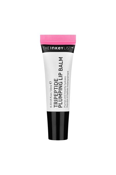 THE INKEY LIST مرطب شفاه ثلاثي الببتيد الممتلئ، وردي، 10 مل - يرطب وينعم الشفاه الجافة دون الشعور بالوخز