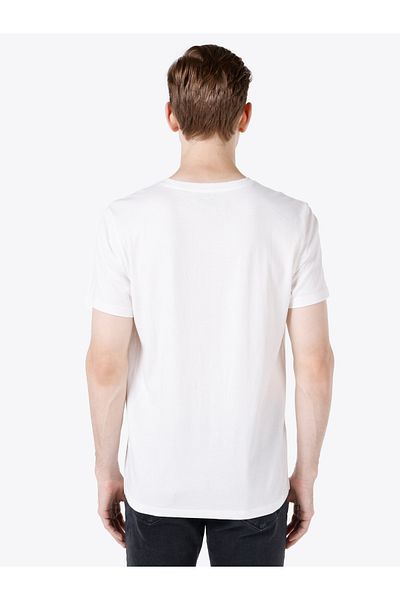 Colin's Regular Fit Round Neck Plain Men's White Short Sleeve T-Shirt