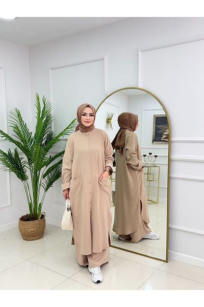 VALENS BOUTİQUE Γυναικείο Hijab Σετ 2 τεμαχίων τουνίκ & παντελόνι