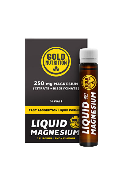 GOLDNUTRITION Magneziu Lichid 250 Mg, 10 Fiole