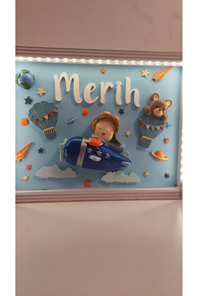 Özlem Bebek ışıklı kapı süsü