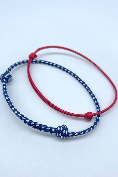 Concept HuBuTU Minimal Scroll Lock Korean Rope Men's Bracelet (2 Pieces)