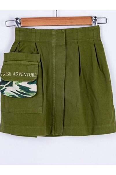 NK Girl's Pocketed Design Camping Skirt with Pocket Detail