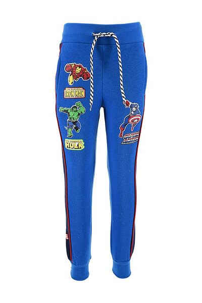 AVENGERS Pantaloni trening baieti, albastru, 10 ani, 140 cm, Avengers, Marvel