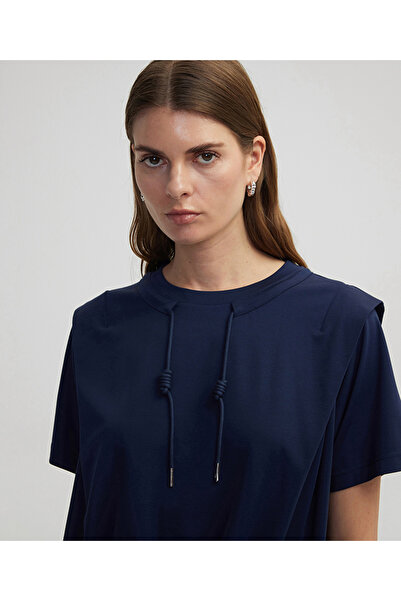 İpekyol Off Shoulder T-Shirt with Adjustable Waist