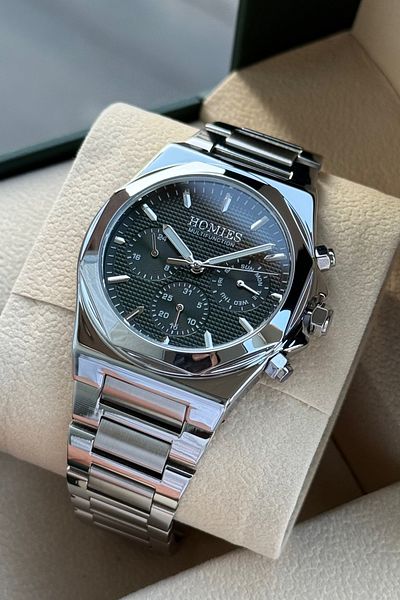 Homies Men's Wristwatch with Steel Cord Waterproof Bracelet Gift
