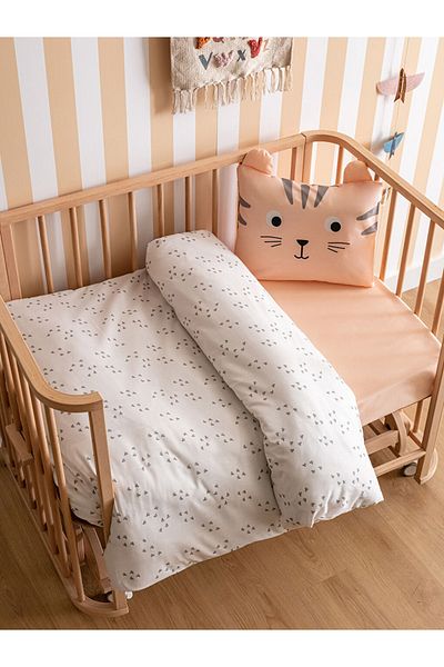 LC Waikiki Colorful Store Lcw Home Mixed Patterned Cotton Baby Duvet Cover Set