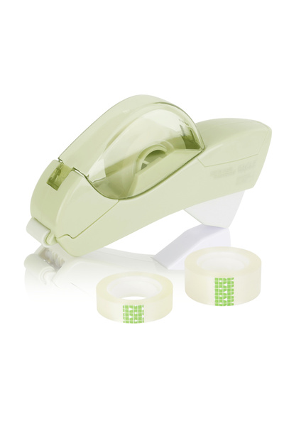 choice2 light green Auto Tape Dispenser Cutter With Tow Roll Tape Portable St...