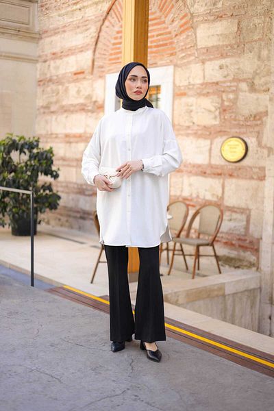 erk giyim Island Buttoned Tunic Shirt
