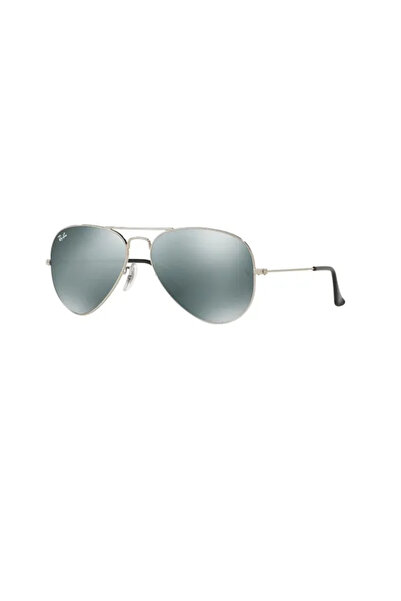 Ray-Ban Classic Aviator Sunglasses Silver Grey Mirror RB3025 W3277 Size 58