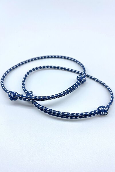 Concept HuBuTU Minimal Kaydırmalı Kilit Kore İpi Erkek Bileklik (2 Adet)