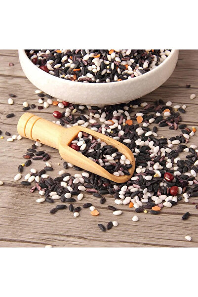 ARVALE 1 Adet İthal Doğal Bambu Baharat Kaşığı Şeker Baharat Kaşığı - Düz Model