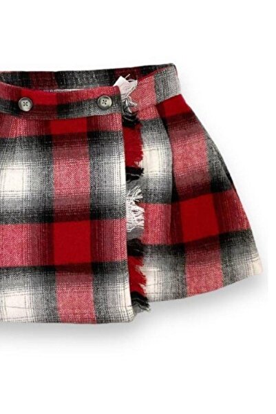 Zekids Girl's Square Pattern Skirt