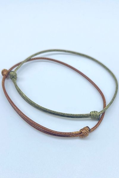 Concept HuBuTU Minimal Scroll Lock Korean Rope Men's Bracelet (2 Pieces)