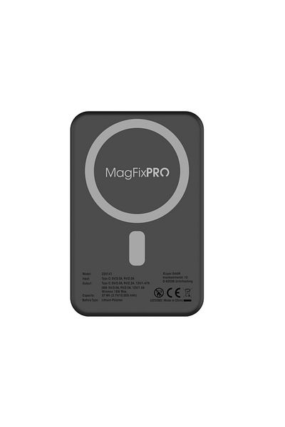 icover Baterie externa 10000mAh XLayer MagFix Pro 2in1 plus stand, compatibila MagSafe, negru