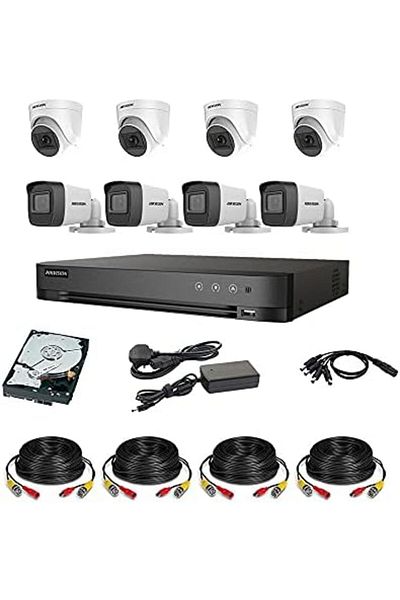 Hikvision 4 HD High Resolution Cameras with DVR and 1TB Hard Drive from Hikvision