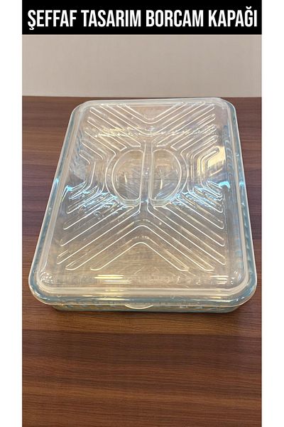 CocoVia Decorative Transparent Design Pyrex Lid Rectangular Pyrex Lid Food Preservation Lid Standard Size