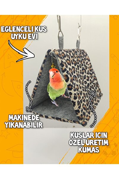 ozzipetshop Cennet - Sevda Papağanı Oyun Yatağı Hamak - Papagan Salıncağı