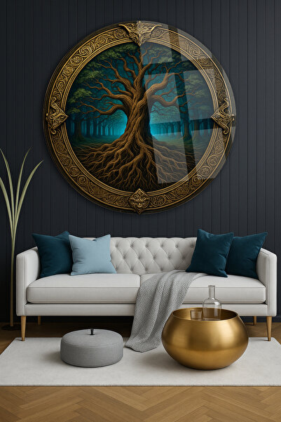 TAULART Dizajn stola DESTANSI TREE MODERNI STOL NELOMILOVIT LUKSUZNI STAKLENI...