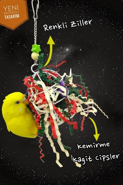 ozzipetshop Muhabbet Kuşu - Cennet Papağanı -forpus Papağanı Kemirme Kağıt Ci...