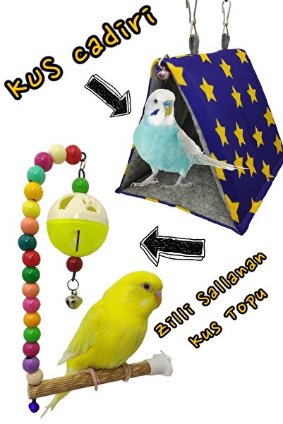 ozzipetshop Kuş Oyuncak Seti - Muhabbet Kuşu, Papağan Için Avrupa Standartlar...