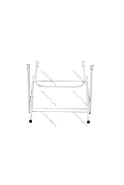 DEMONTEPARK Picior de masă pliabil-Mărime mare-Culoare albă
