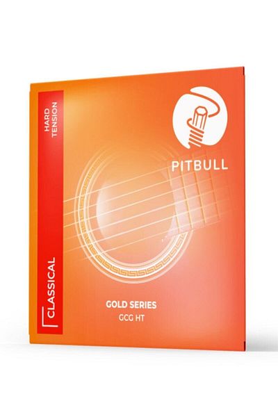 PİTBULL Pitbull Strings Gold Series Classical Guitar Set String GCG HT Hard Tension (With Pick)
