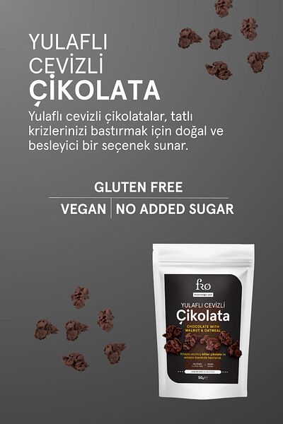 FRO 4 Pack Gluten Free Vegan No Additives Healthy Snack Crackers, Oatmeal Walnut Chocolate, Granola