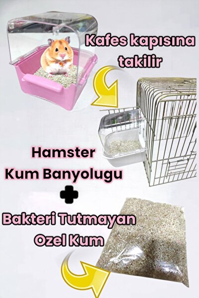 ozzipetshop Suriye Hamster Kum Banyoluğu - 500 gr Banyo Kumu, Kafes Aksesuarı
