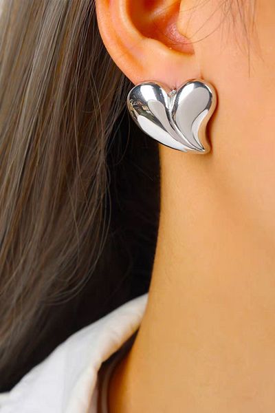 ARTEMİSİA Women's Bubble Heart Model Earrings