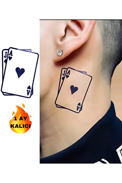 Mecit Tuhafiye 1 AY KALICI POKER İSKAMBİL KAĞIDI GEÇİCİ DÖVME