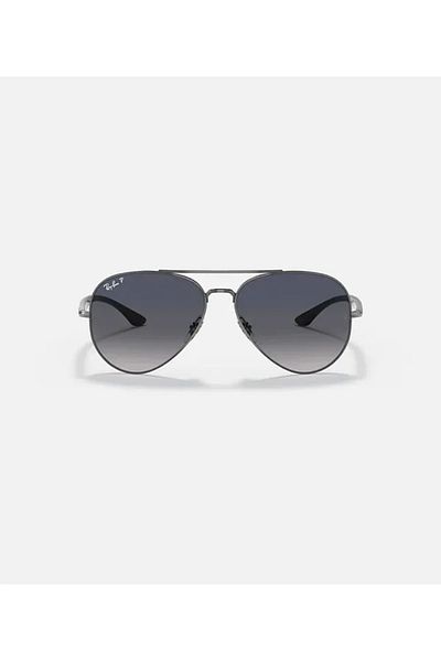Ray-Ban Aviator Sunglasses Gunmetal Grey Polarized RB3675 004/78 Size 58