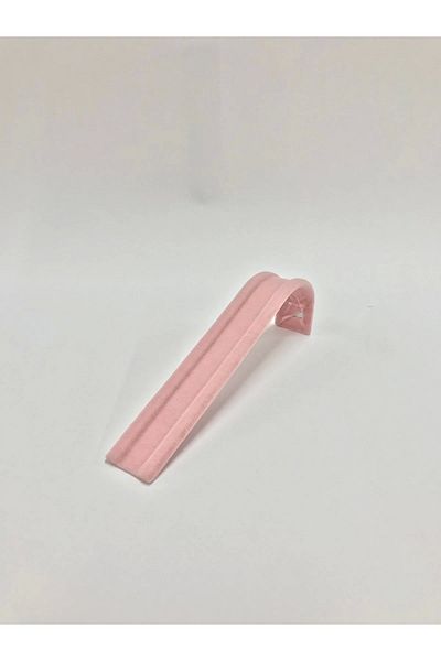 MeGass Dekor Domestic Production Metal Hair Suede Fabric Pink Color Bracelet-Watch Display Stand