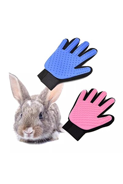 ozzipetshop Tavşan Tarak Eldiven Tüy Alma Ve Masaj Taragi
